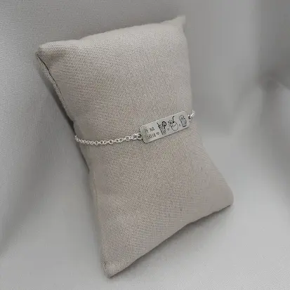 PULSEIRA PLAQUINHA PÉ NA AREIA